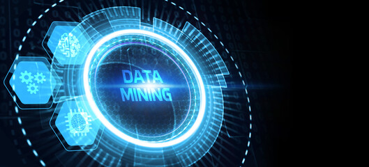 Data mining concept. Business, modern technology, internet and networking concept.