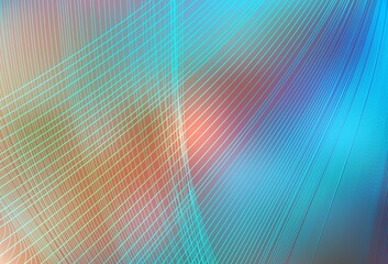 Light Blue, Yellow vector blurred shine abstract background.