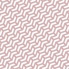 Geometric vector pattern with white arrows. Geometric modern purple and white ornament. Seamless abstract background