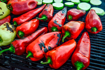 red and green peppers