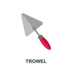Trowel icon. Simple element from construction collection. Creative Trowel icon for web design, templates, infographics and more