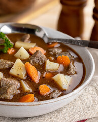 Bowl of Vegetable Beef Soup