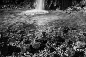 Kot Falls in Spring. Italy in Black and White © Nicola Simeoni