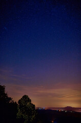 Obraz premium Milky Way fotografed in Saxon Switzerland