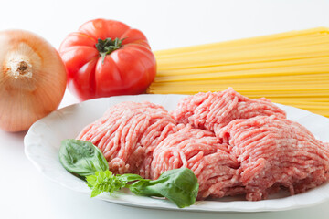 スパゲッティミートソースの具材