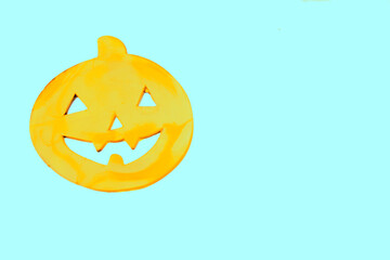 Halloween pumpkin smiling