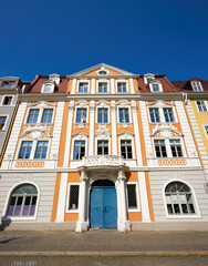 Obraz premium House of Napoleon in Görlitz in Germany. Napoleon held a speech on the balcony of that house.