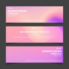 Naklejka na ściany i meble Set of creative modern abstract vector business banners design. Template ready for use in web or print design.