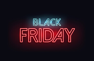 Black Friday Neon text