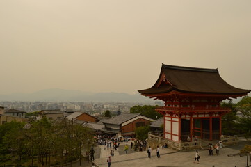 Obraz premium Exploring the temples and nature around Kyoto and Nara on Honshu island in Japan