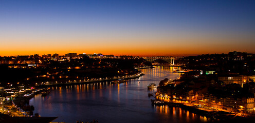 Fototapeta premium sunset over the Doro´s river
