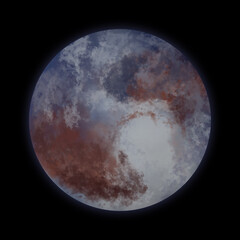 惑星冥王星のリアルなイラスト