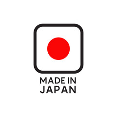 Made in Japan symbol logo design template