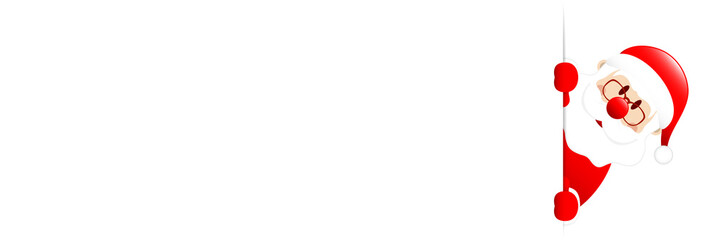 Weihnachtsmann Schmales Banner Rechts Außen