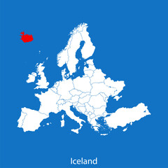 map of  Iceland