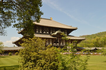 Obraz premium Exploring the beautiful temples and pagodas around Kyoto and Nara on Honshu Island, Japan