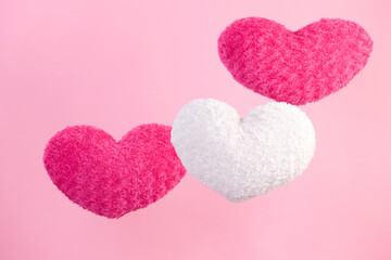 ハートのクッション