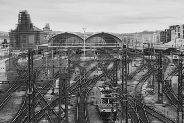 Obraz premium railway station in prague