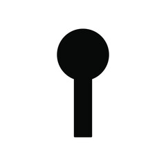 Icon, keyhole on a white background. Sign