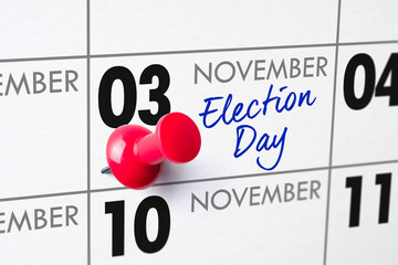 Election Day, November 3