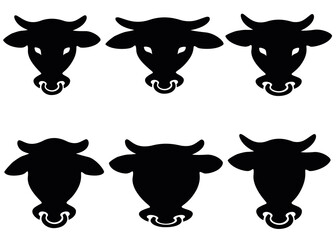 Cow and bull logo in the set.