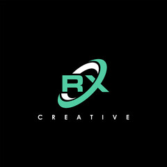 RX Letter Initial Logo Design Template Vector Illustration	
