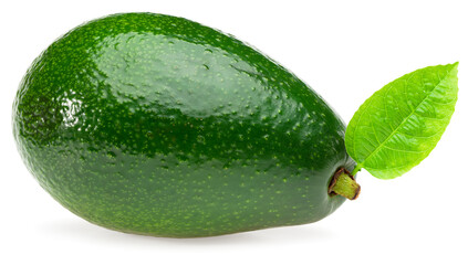 fresh avocado isolated on white background. full depth of field. clipping path