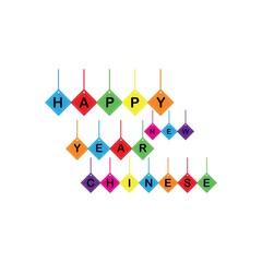 happy new year chinese element icon vector illustration design
