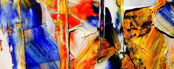Hand drawn.Abstract art background.Color texture.Oil painting on canvas.   Modern, contemporary...