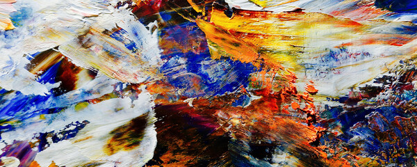 Hand drawn.Abstract art background.Color texture.Oil painting on canvas.   Modern, contemporary...