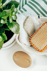 Obraz na płótnie Canvas Eco products for hygiene