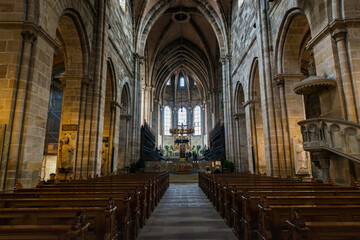 Fototapeta premium Interior of Bamberg Cathedral in Bamberg, Germany