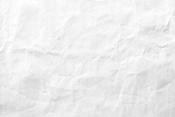 Crumpled white paper background texture
