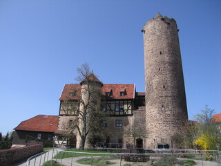 Fototapeta na wymiar Hinterturm und Hinterburg in Schlitz, Burgenstadt in Hessen