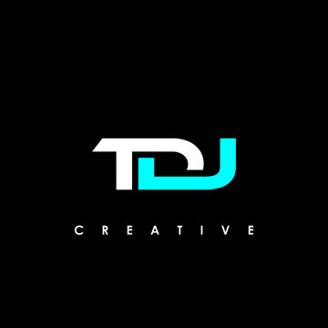 TDJ Letter Initial Logo Design Template Vector Illustration	
