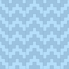 Seamless manji pattern. Interlocking chevrons background. Oriental symbols ornament. Traditional architecture wallpaper. Ancient ethnic mosaic motif. Digital paper, textile print. Vector art work.