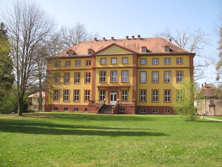 Fototapeta na wymiar Schloss Hallenburg in Schlitz in Hessen