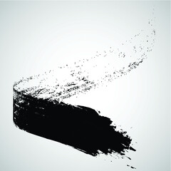 Vector Grunge Background. Circle Brush Stroke.