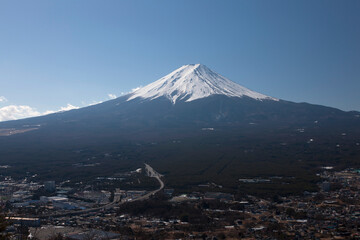 Fototapeta na wymiar カチカチ山からの富士山