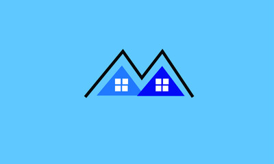 Fototapeta na wymiar Real Estate vector logo design template. House abstract concept icon