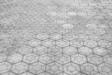 Concrete paver block floor pattern for background.