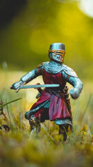 Knight with a drawn sword