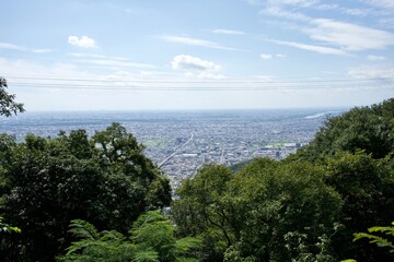 The view from the Gifu castle in Japan.