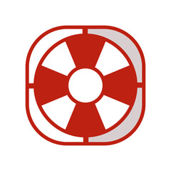 Lifebuoy icon vector
