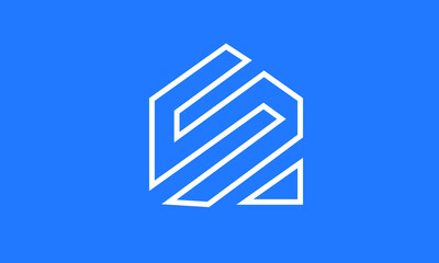 S shape letter mark monogram