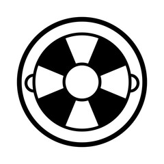 Lifebuoy icon vector