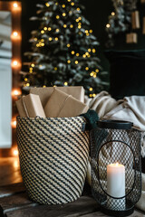 Christmas gifts in Kraft paper
