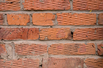 old red brick wall background negative space landscape orientation