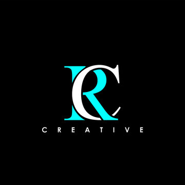 RC Letter Initial Logo Design Template Vector Illustration	
