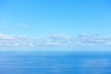 The Atlantic Ocean and clouds